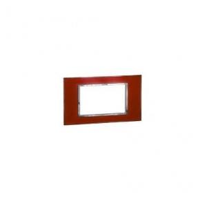 Legrand Arteor Mirror Red Cover Plate With Frame, 6 M, 5763 86